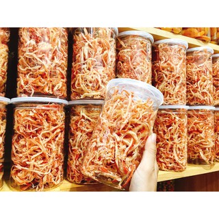 Mực xé hấp nước dừa 300gr/hũ