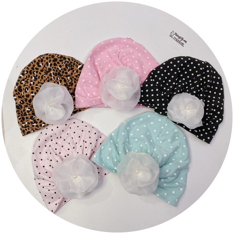 turban hoa đủ mầu bé gái (5-10kg)