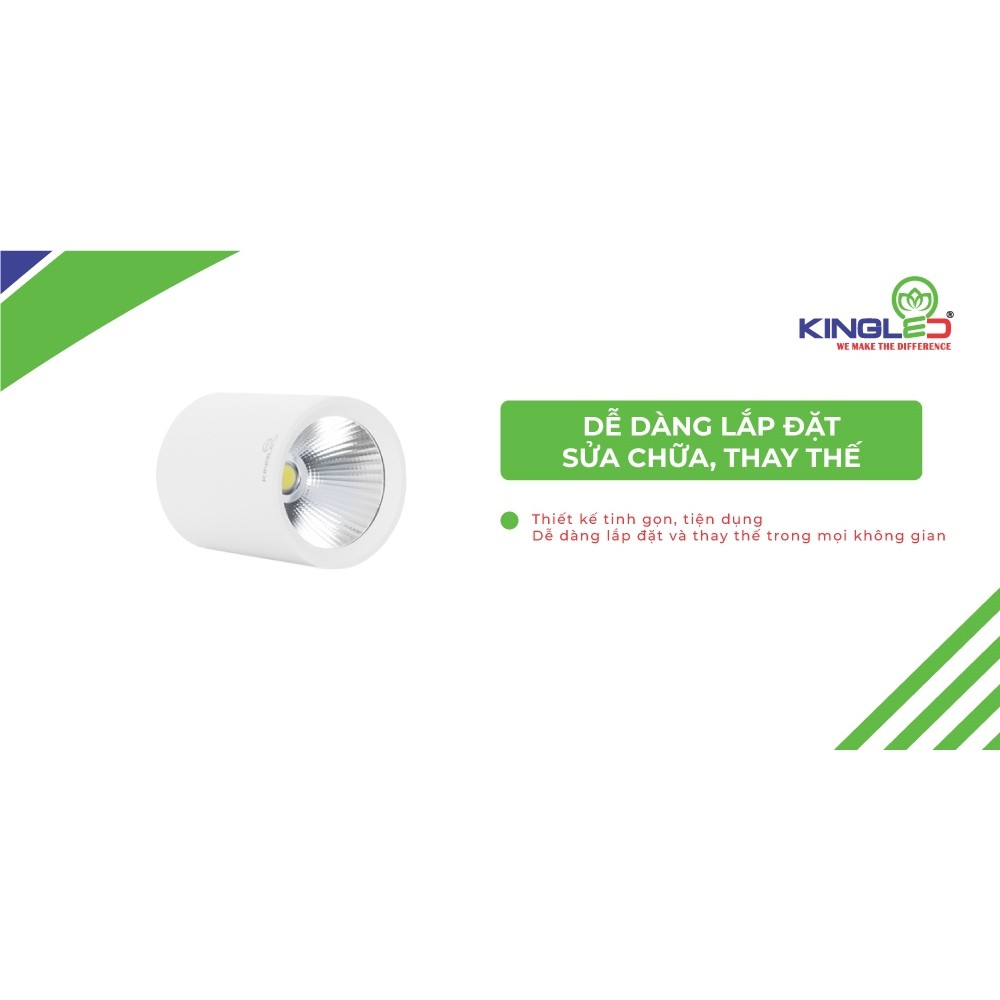 ĐÈN ỐNG BƠ LED CHIẾU RỌI PERIDOT KINGLED
