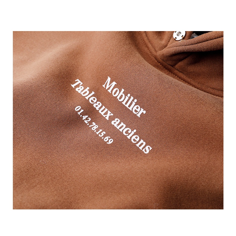 Áo Hoodie Nỉ Màu Nâu  2 Lớp In Chữ Ngực Phong Cách UNISEX Fom Rộng - Lịch Sự Thoải Mái Ấm Áp Mùa Đông 2022