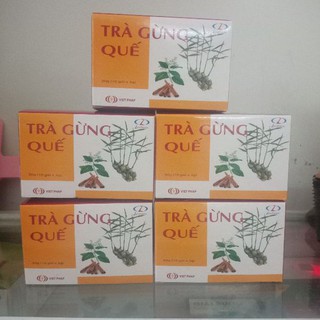5 hộp trà gừng Quế hộp 10 gói