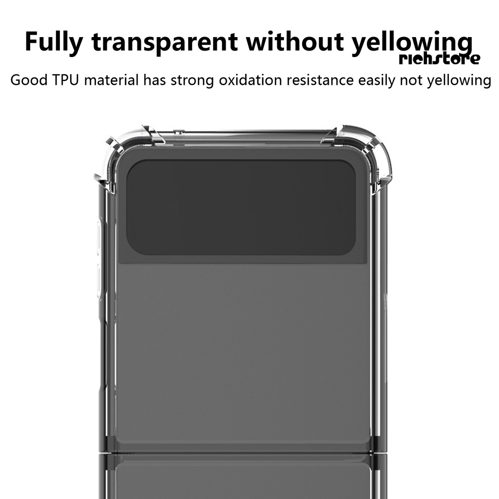 Ốp Điện Thoại Trong Suốt Siêu Mỏng Chống Sốc Cho samsung galaxy z flip 3 5g