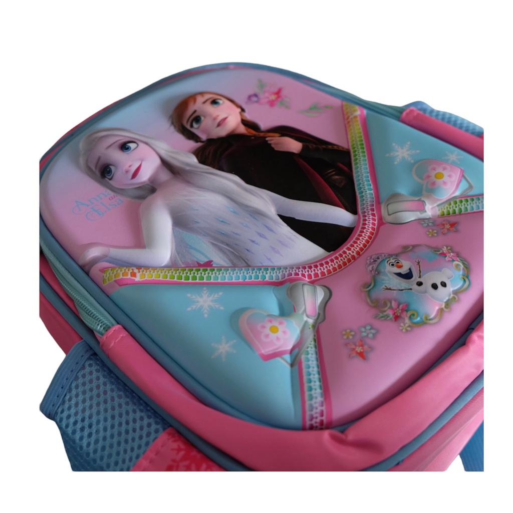 50 MẪU Balo 3D MẪU GIÁO dập nổi hình công chúa ELSA SOFIA chú ngựa UNICORN HEO PEPPA cho bé gái mẫu giáo mầm non