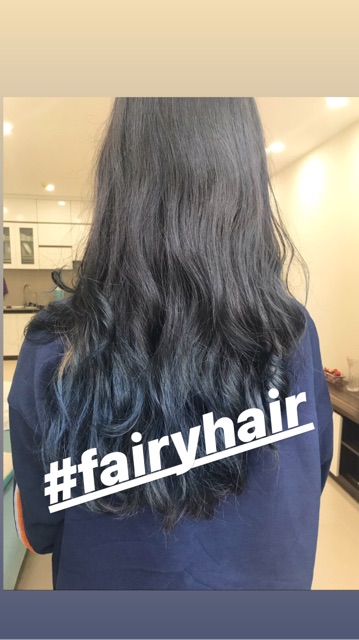 Thuốc nhuộm tóc màu XANH DƯƠNG ĐEN KHÓI (kèm trợ dưỡng và găng tay) | BigBuy360 - bigbuy360.vn