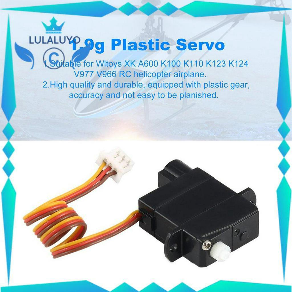 Động cơ Servo Mc 1.9g chuyên dụng cho trực thăng điều khiển từ xa Wltoys A600 K100 K110 K123 K124 V977