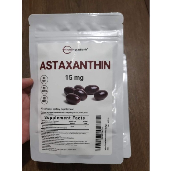 Viên uống MICRO INGREDENTS ASTAXANTHIN