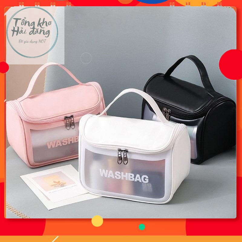 Túi đựng mỹ phẩm,đồ du lịch bằng nhựa chống thấm Washbag