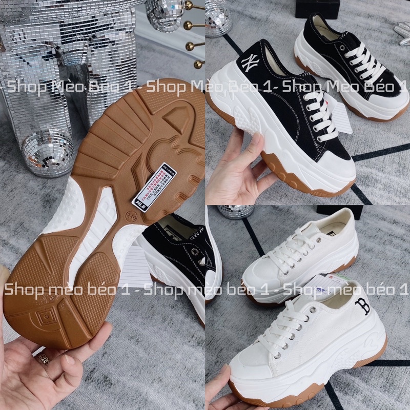 Giày thể thao NY viền chỉ đế nâu basic fullbox