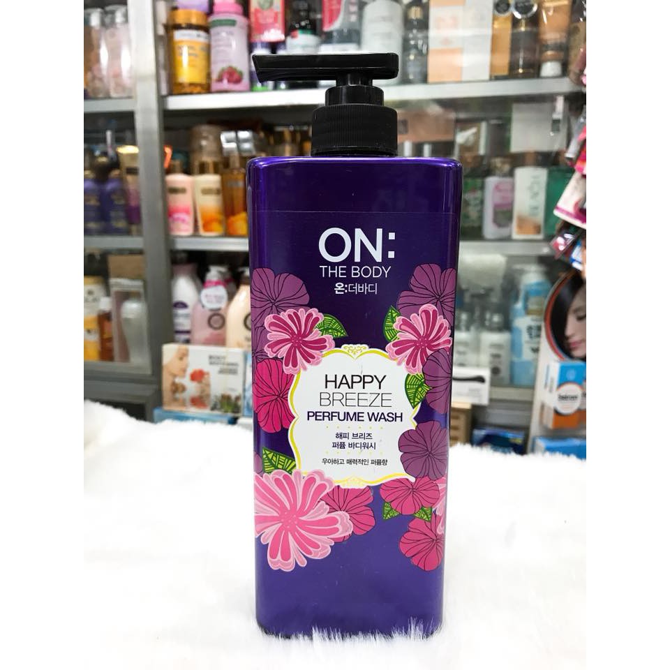 (900ml) Sữa tắm nước hoa On The Body Perfume Shower Body Wash Hàn Quốc