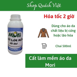 Chất làm mềm áo da MORI, giúp làm mềm bề mặt áo da bị cứng hay bị nhăn, dung tích 500ml