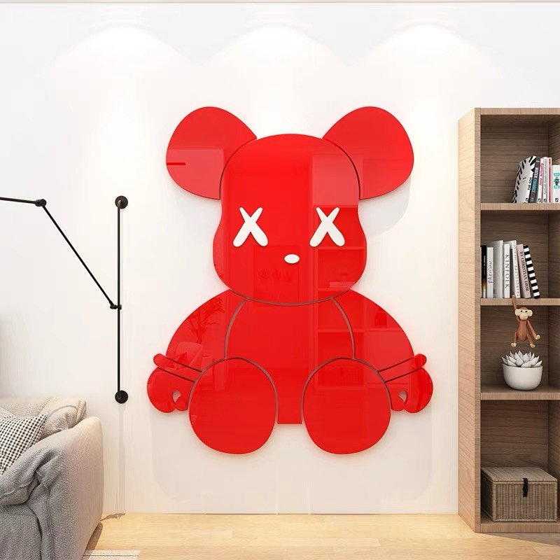 BearBrick Dán Tường Size M trang trí quán cafe, trà sữa, cửa hàng, spa, salon