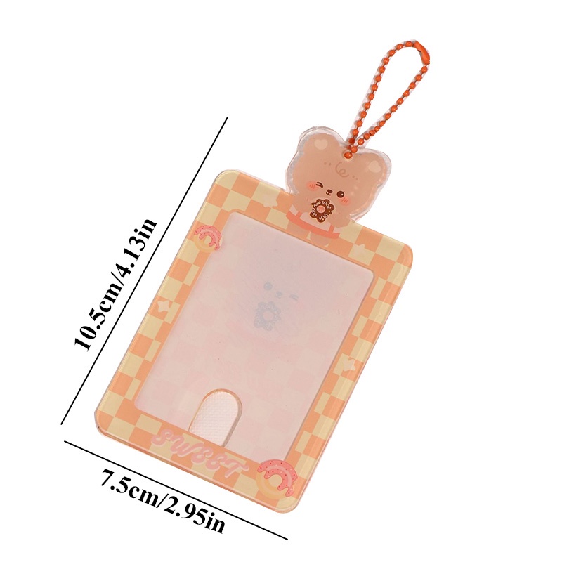 Set Phụ Kiện Trang Trí Thẻ Bằng Acrylic Hình Gấu Dễ Thương