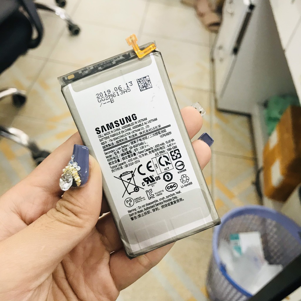 Pin Samsung S10 plus / S10+ ( EB-BG975ABU ) zin bóc máy , bảo hành lỗi