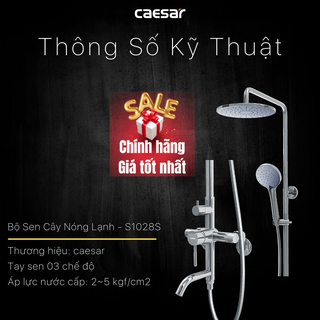 Vòi sen cây caesar s1028s nóng lạnh