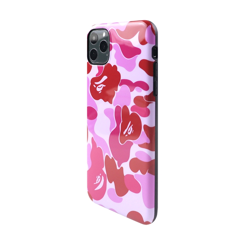 Ốp điện thoại silicon nhám chống sốc in logo BAPE ABC CAMO cho iPhone X Xs Max XR 7 8 SE2 Plus 11 PRO MAX