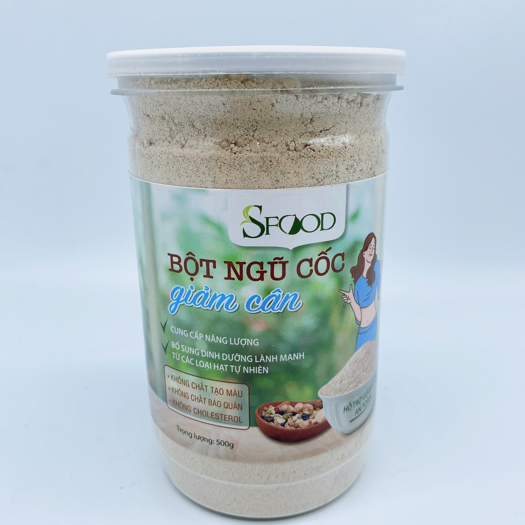 Bột ngũ cốc Giảm Cân SFOOD 13 loại hạt lọ 500gram