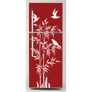 DECAL DÁN TRANG TRÍ TỦ LẠNH - CÂY TRÚC