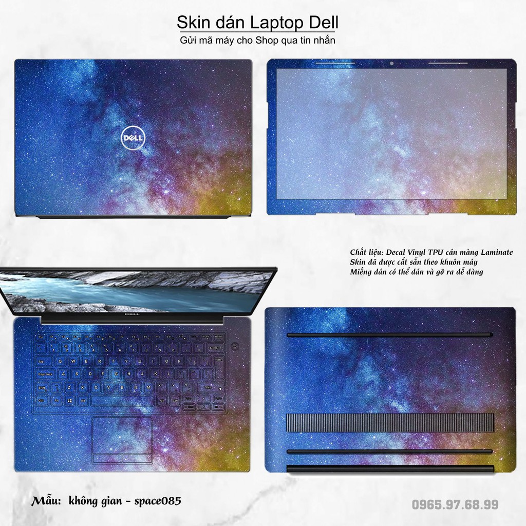 Skin dán Laptop Dell in hình không gian _nhiều mẫu 15 (inbox mã máy cho Shop)