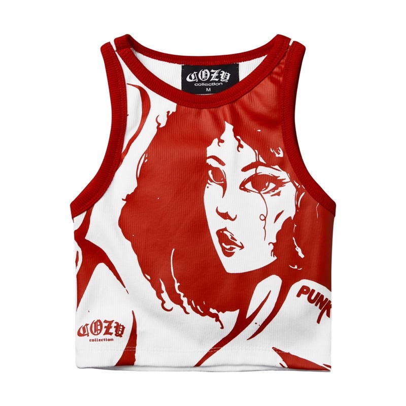 ÁO CROPTOP "P GIRL" Y2K