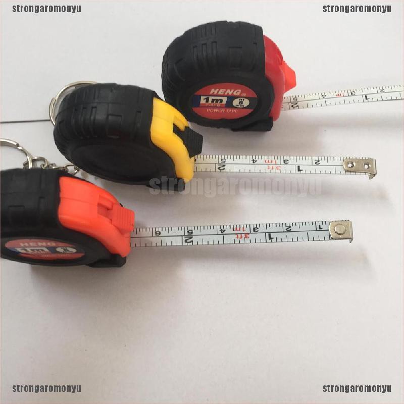 Thước Dây Nhựa Mini 1m Có Móc Khóa Tiện Dụng