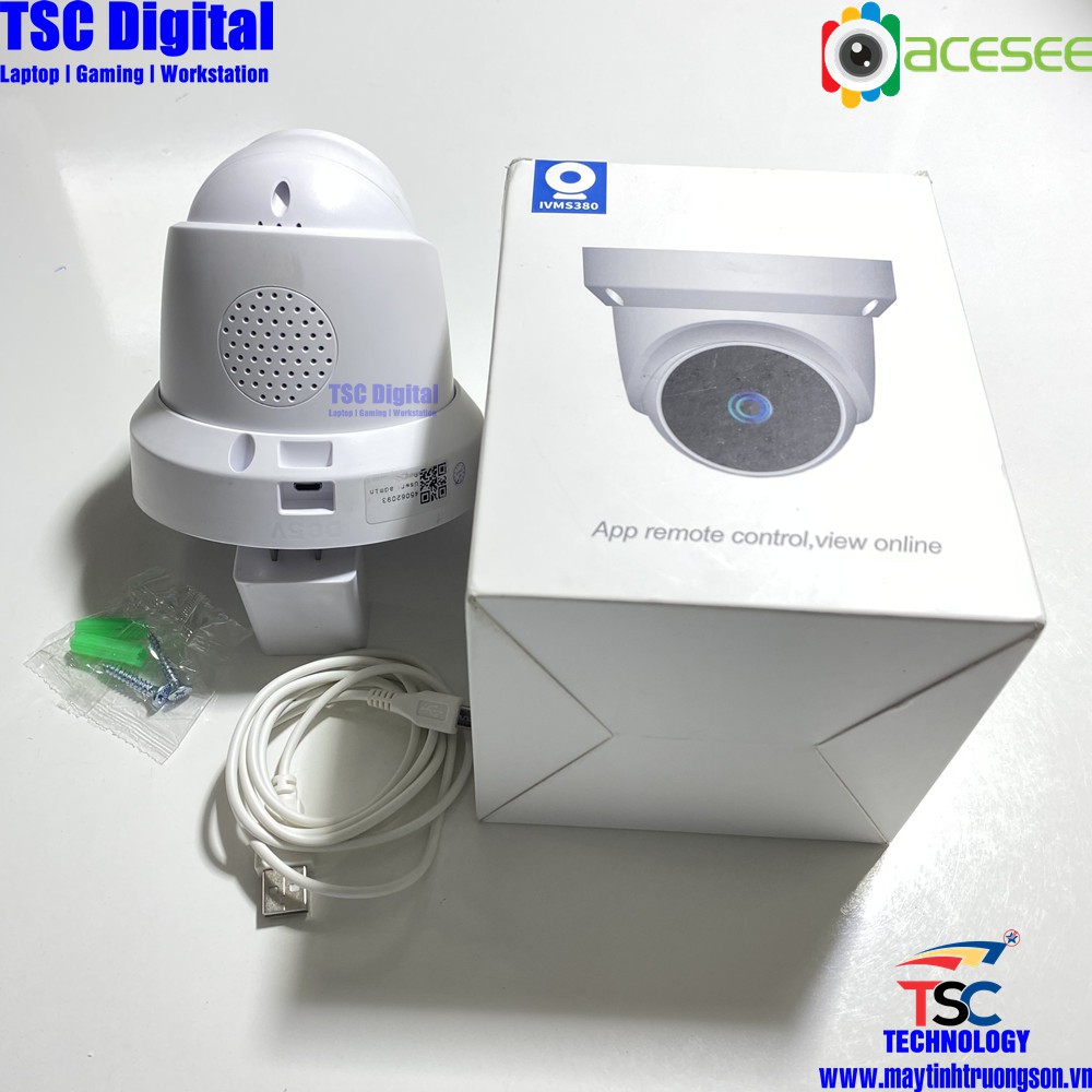 Camera IP wifi 2.0MP ACESEE AC31 | Kèm Thẻ Lưu Trữ 128Gb Quay 355°