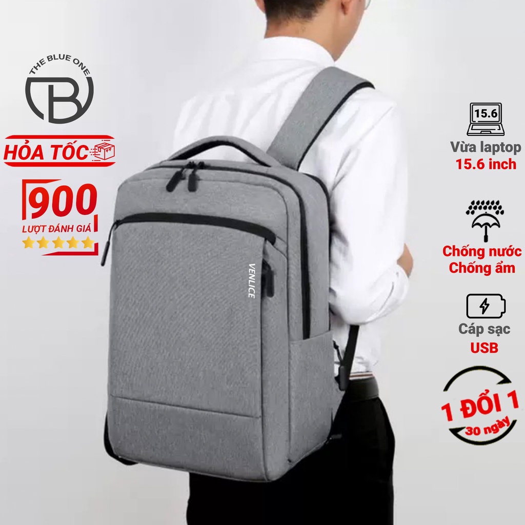 [Deal Mua 2 Tặng 1] Balo Du Lịch Nam Nữ Siêu Nhiều Ngăn, Ngăn Laptop 15'6 Và Ipad Chống Sốc Riêng, Ngăn Quần Áo Du Lịch