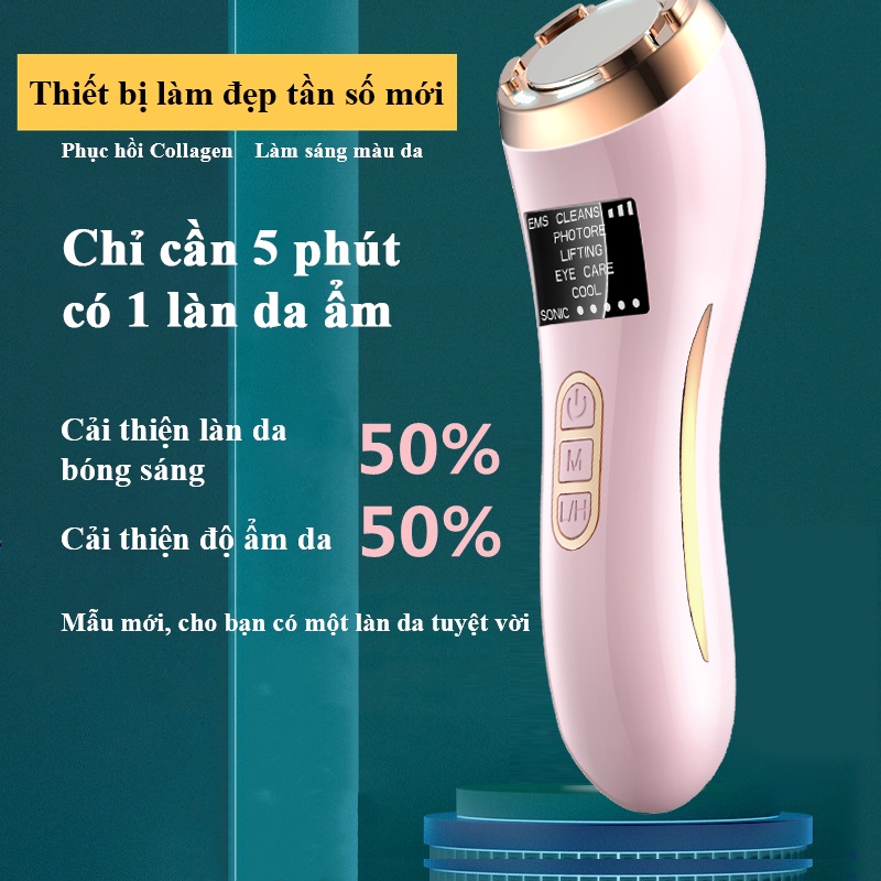 Máy làm đẹp đầu nóng lạnh Nâng cơ săn chắc làm sạch da mặt tại nhà