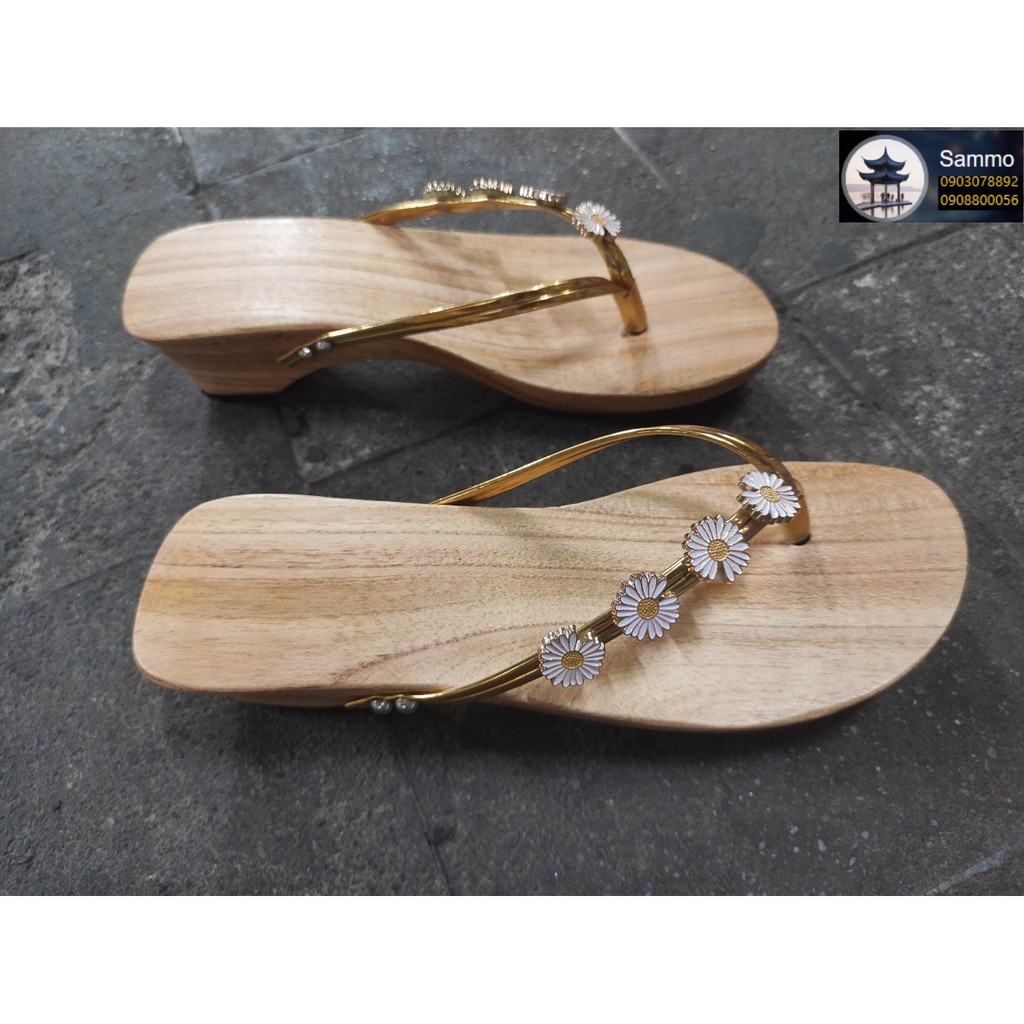 Guốc Gỗ Guốc Mộc Cao 5 Phân