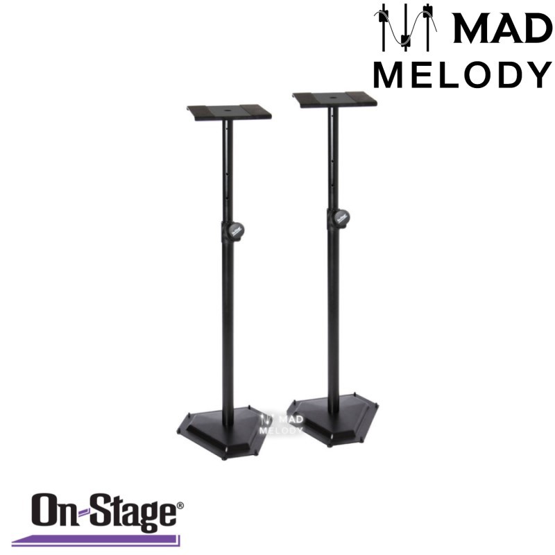 On-Stage SMS6600-P Studio Monitor Stands, Pair [1 cặp chân loa kiểm âm/giải trí, đế lục giác hàng tốt, NEW & chính hãng]