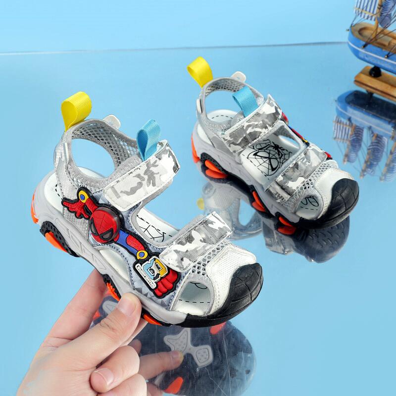 Dép Sandal Rọ Siêu Nhân học sinh cao cấp mã A636 Quảng Châu cho bé từ 3 đến 12 tuổi