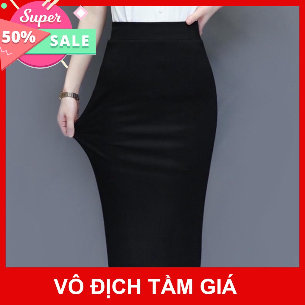 [SALE 50%] Chân Váy bút chì/chân váy công sở sẻ sau nhều màu tùy chọn chất vải co dãn dáng ôm mềm mại dễ thương