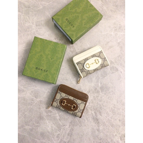 Ví ngắn dạng khoá kéo thương hiệu Gucci GC Marmont da thật cao cấp