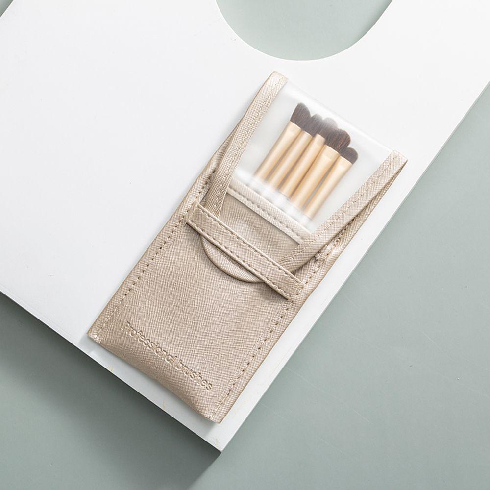 MOCHO Túi Da Pu Đựng Cọ Trang Điểm Phong Cách Vintage