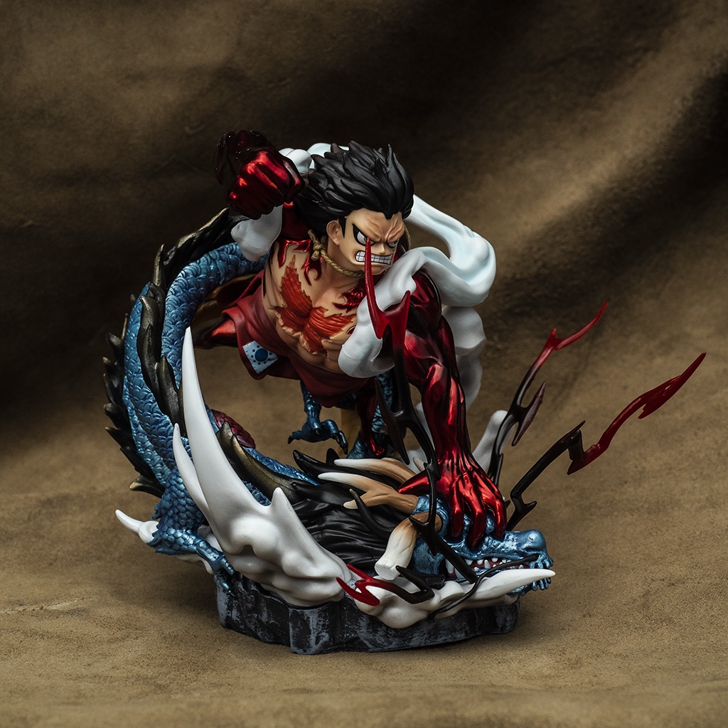 Mô hình One Piece Luffy Gear 4 battle tứ hoàng Kaido dạng rồng  - Mô hình trang trí One Piece Figure Luffy Kaido rồng