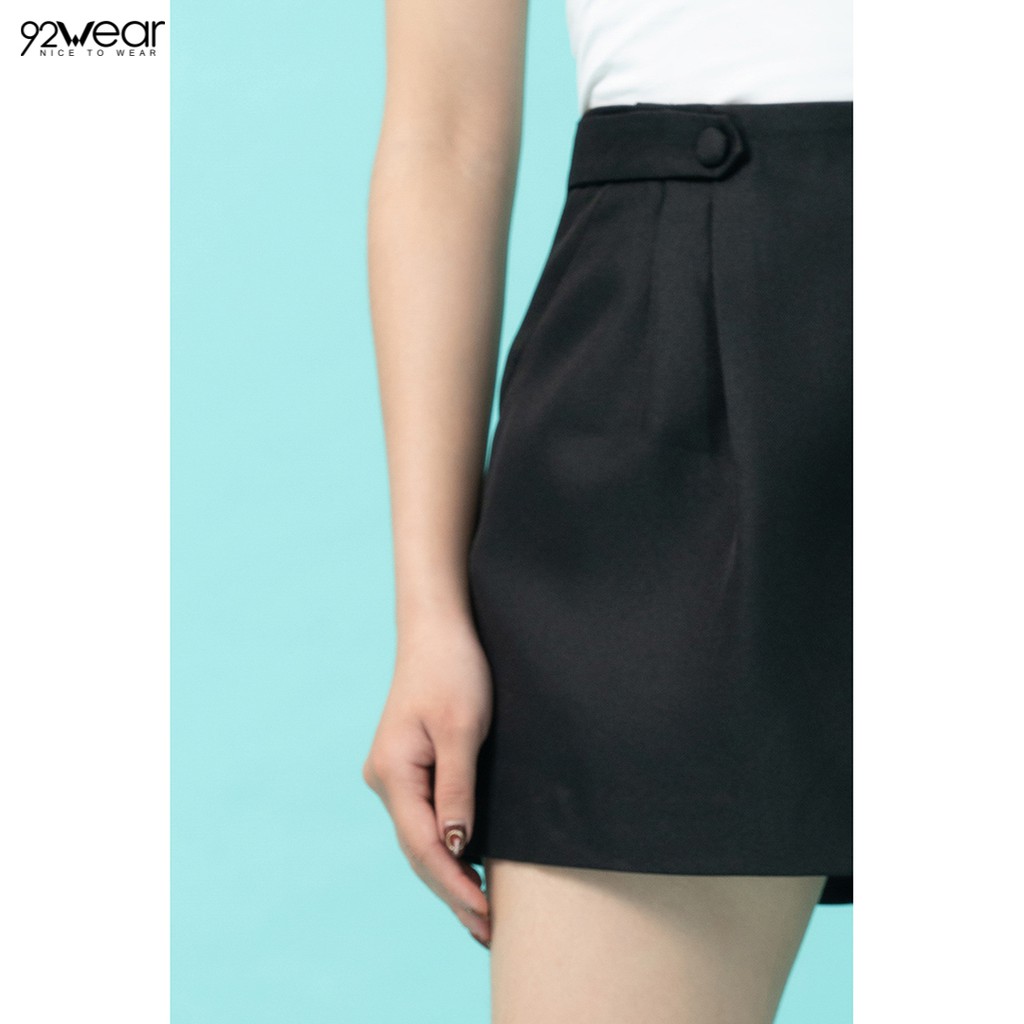 Chân váy A 92WEAR 2 màu, thiết kế cạp liền túi chéo JAW1091 | BigBuy360 - bigbuy360.vn
