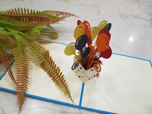 [Xả kho 3 ngày] Thiệp 3d hộp quà bong bóng sinh nhật 2Tpopup | BigBuy360 - bigbuy360.vn