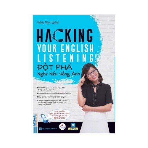 Sách Hacking your English Listening – Đột phá nghe hiểu tiếng Anh + tặng kèm bút bi