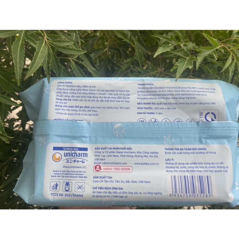 KHăn ướt Bobby có hương/ không hương 100 miếng