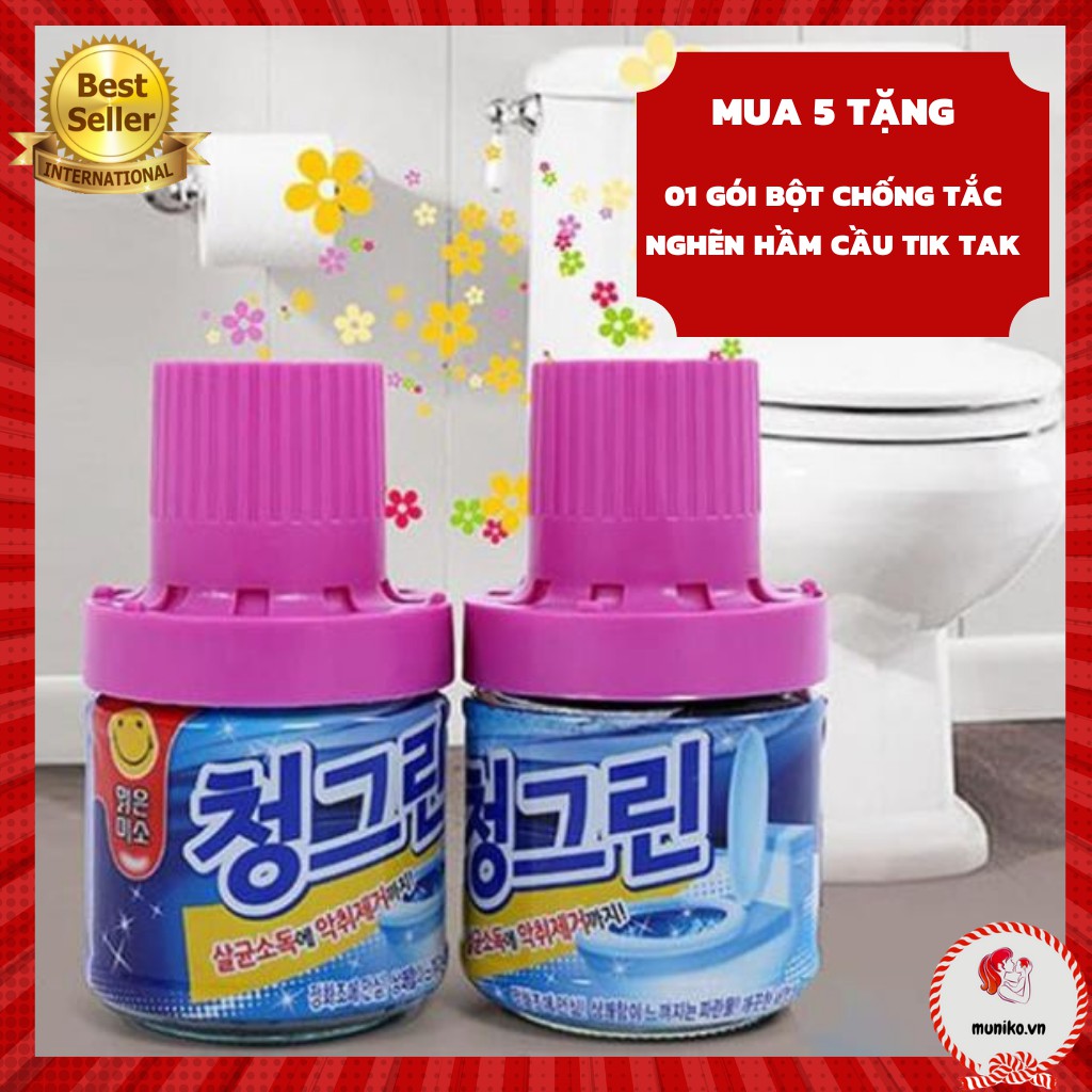 Lọ thả bồn cầu Hàn Quốc khử mùi diệt khuẩn 180g