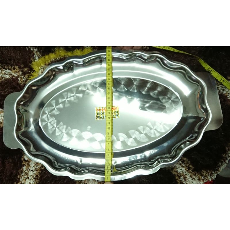 Dĩa xoài inox size lớn 26 x 40.5cm