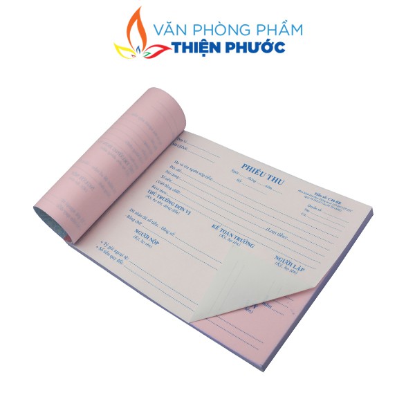 Phiếu thu chi1 liên 2 liên 13x19mm xấp 100 tờ THIỆN PHƯỚC