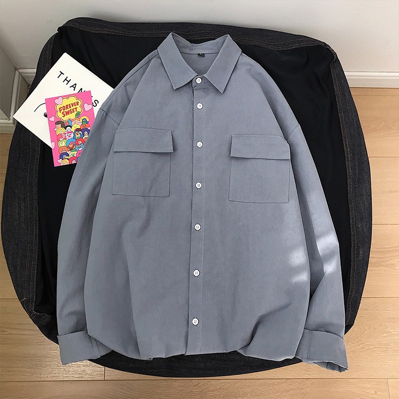 Áo sơ mi Nam Cổ gấp  Basic Streetwear Nelly Cotton Oversize Giá Rẻ | BigBuy360 - bigbuy360.vn