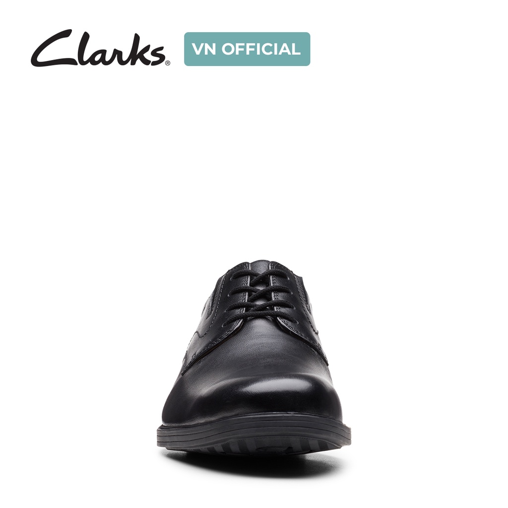 Giày buộc dây nam CLARKS Whiddon Plain màu đen