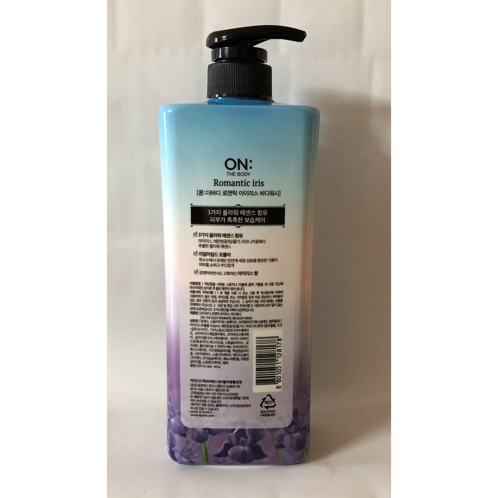  Sữa tắm hương nước hoa On The Body Romantic Iris Hàn Quốc 900ml | WebRaoVat - webraovat.net.vn