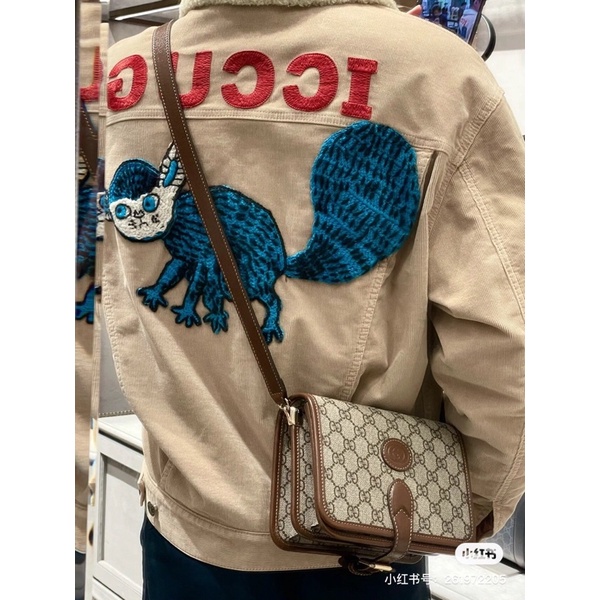 Túi đeo chéo nữ thương hiệu Gucci GG/GC Supreme Retro mẫu mới cao cấp da thật