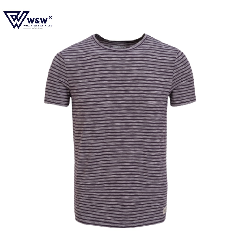 Áo T-shirt Ngắn Tay Cổ Tròn Cao Cấp W&amp;W TSHIRT06, Chất Liệu Rayon Slub Mềm Mịn, Không Nhăn, Không Bai Xù