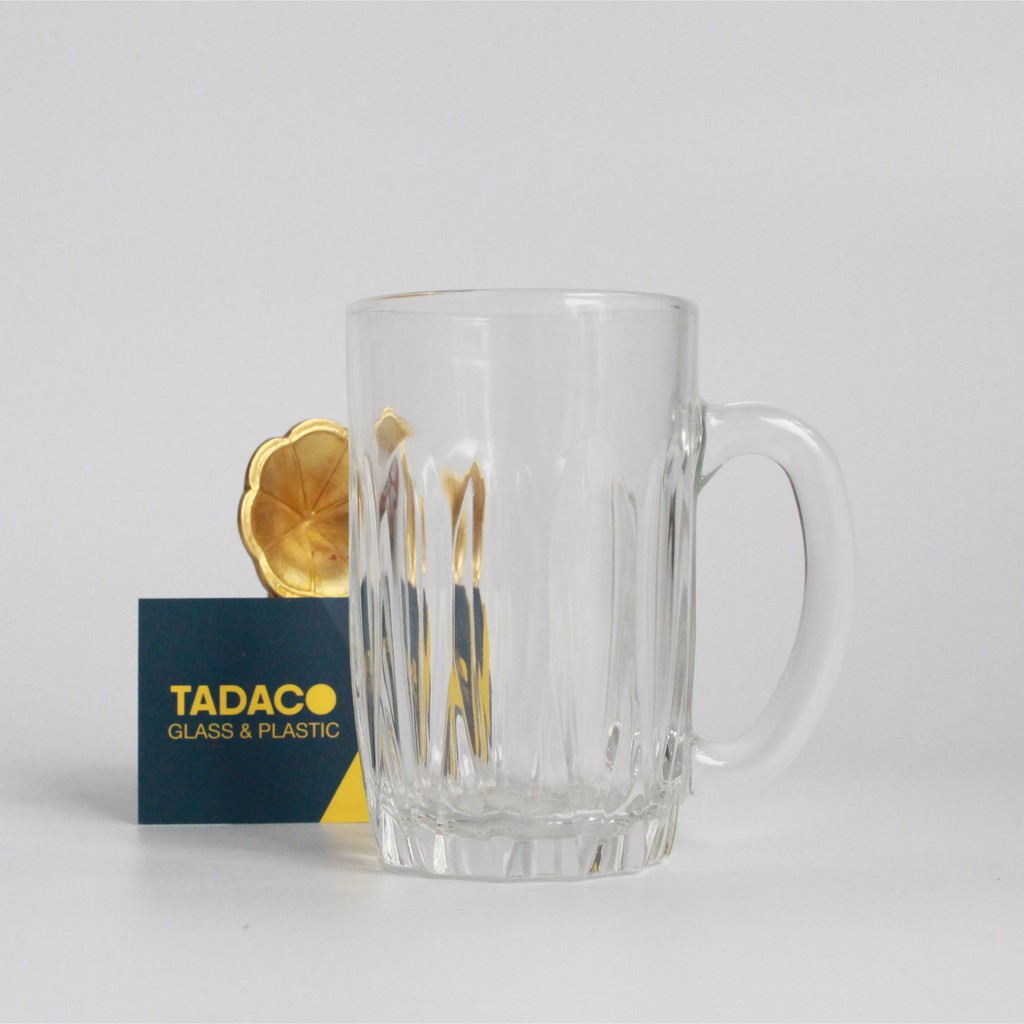 | COMBO 6 | Ly thủy tinh có quai cầm vân sọc 320ml UNION UG130 | Hàng nhập khẩu Thái Lan