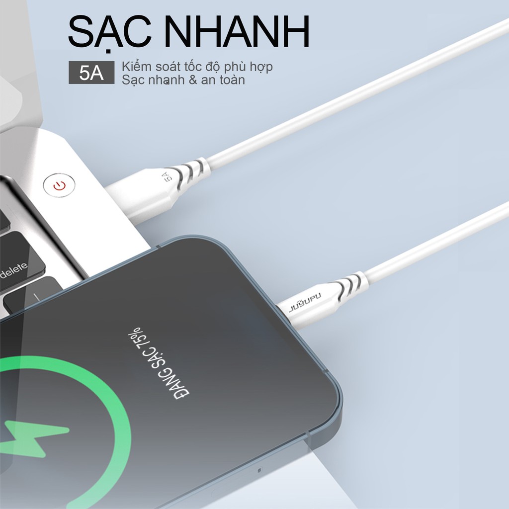 Củ sạc FENGZHI FC273 QC3.0 18W kèm dây sạc nguyên bộ chính hãng cho Samsung OPPO VIVO HUAWEI XIAOMI sạc nhanh