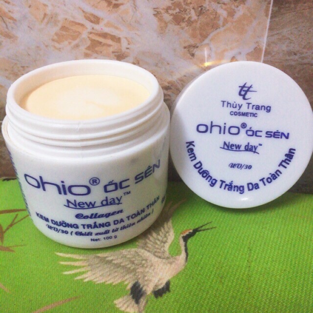 Kem dưỡng trắng body OHIO ốc sên 100g