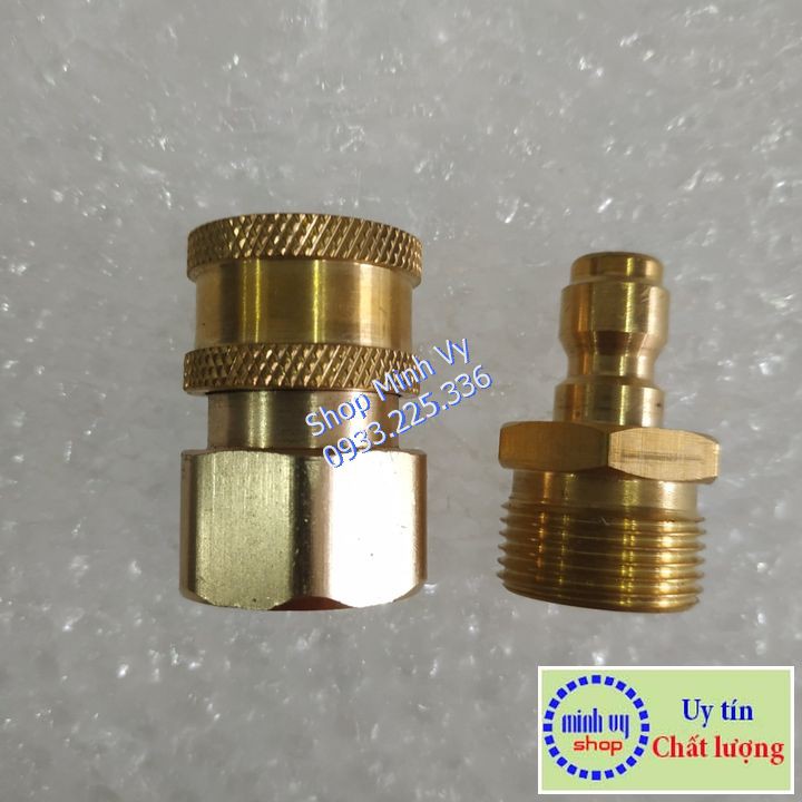 Bộ khớp nối nhanh đầu ra cho máy rửa xe áp lực cao, máy xịt rửa cao áp, máy rửa xe gia đình